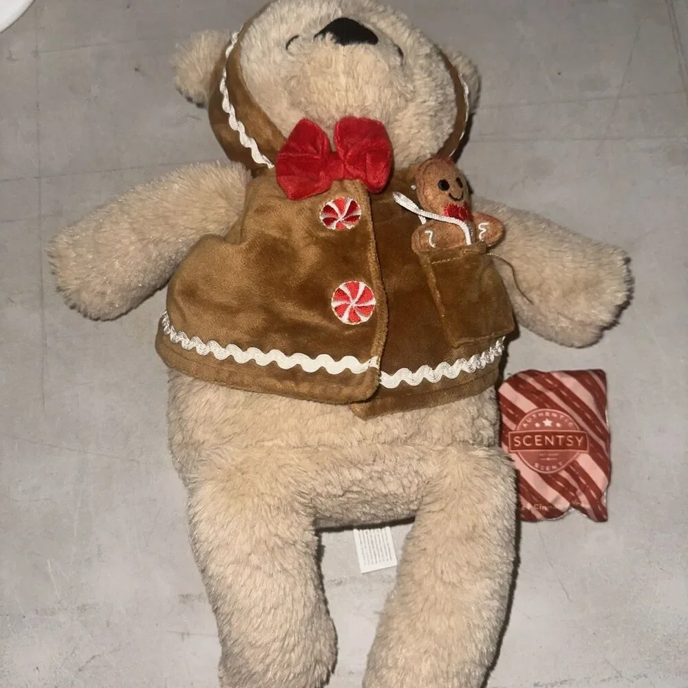 Scentsy Buddy Gretchen the Gingerbread Bear Plush Stuffed Animal